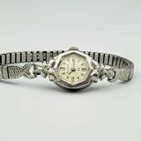 Beautiful Vintage BULOVA Ladies Wristwatch USA Caliber 5AT 23 Jewels 2 Diamonds Watch