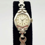 Beautiful Vintage BULOVA Ladies Wristwatch USA Caliber 5AT 23 Jewels 2 Diamonds Watch