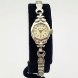 Beautiful Vintage BULOVA Ladies Wristwatch USA Caliber 5AT 23 Jewels 2 Diamonds Watch