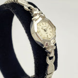 Beautiful Vintage BULOVA Ladies Wristwatch USA Caliber 5AT 23 Jewels 2 Diamonds Watch