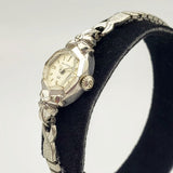 Beautiful Vintage BULOVA Ladies Wristwatch USA Caliber 5AT 23 Jewels 2 Diamonds Watch