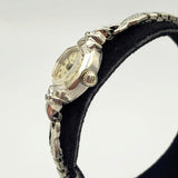 Beautiful Vintage BULOVA Ladies Wristwatch USA Caliber 5AT 23 Jewels 2 Diamonds Watch