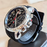 JORG GRAY JG5600-21 Chronograph Wristwatch Steel Black Dial 48mm