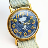 1976 Snoopy Watch Mystery Dial Vintage Manual Wristwatch