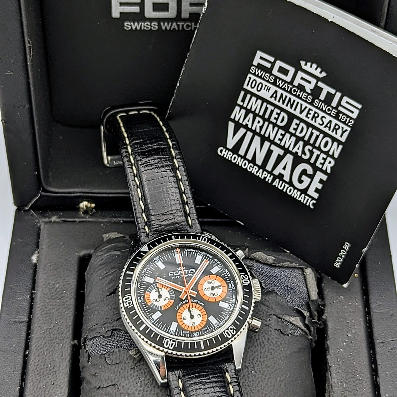 FORTIS 100th Anniversary Limited Edition Marinemaster Vintage Chronograph Automatic Watch