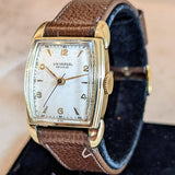 1950's UNIVERSAL GENEVE Manual Watch Cal. 231 14K Gold Filled 17J Vintage Wristwatch