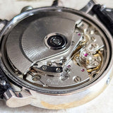 TOURNEAU Automatic Watch Day/Date Moonphase Chronograph 18K Gold Wristwatch