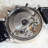 TOURNEAU Automatic Watch Day/Date Moonphase Chronograph 18K Gold Wristwatch