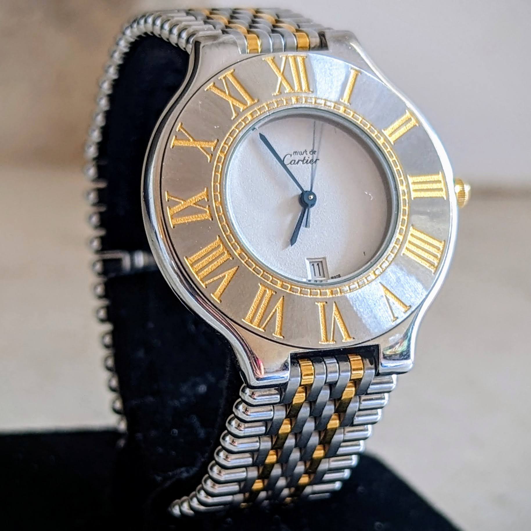Must de Cartier 21 Wristwatch 35mm Date Indicator Swiss Quartz Watch
