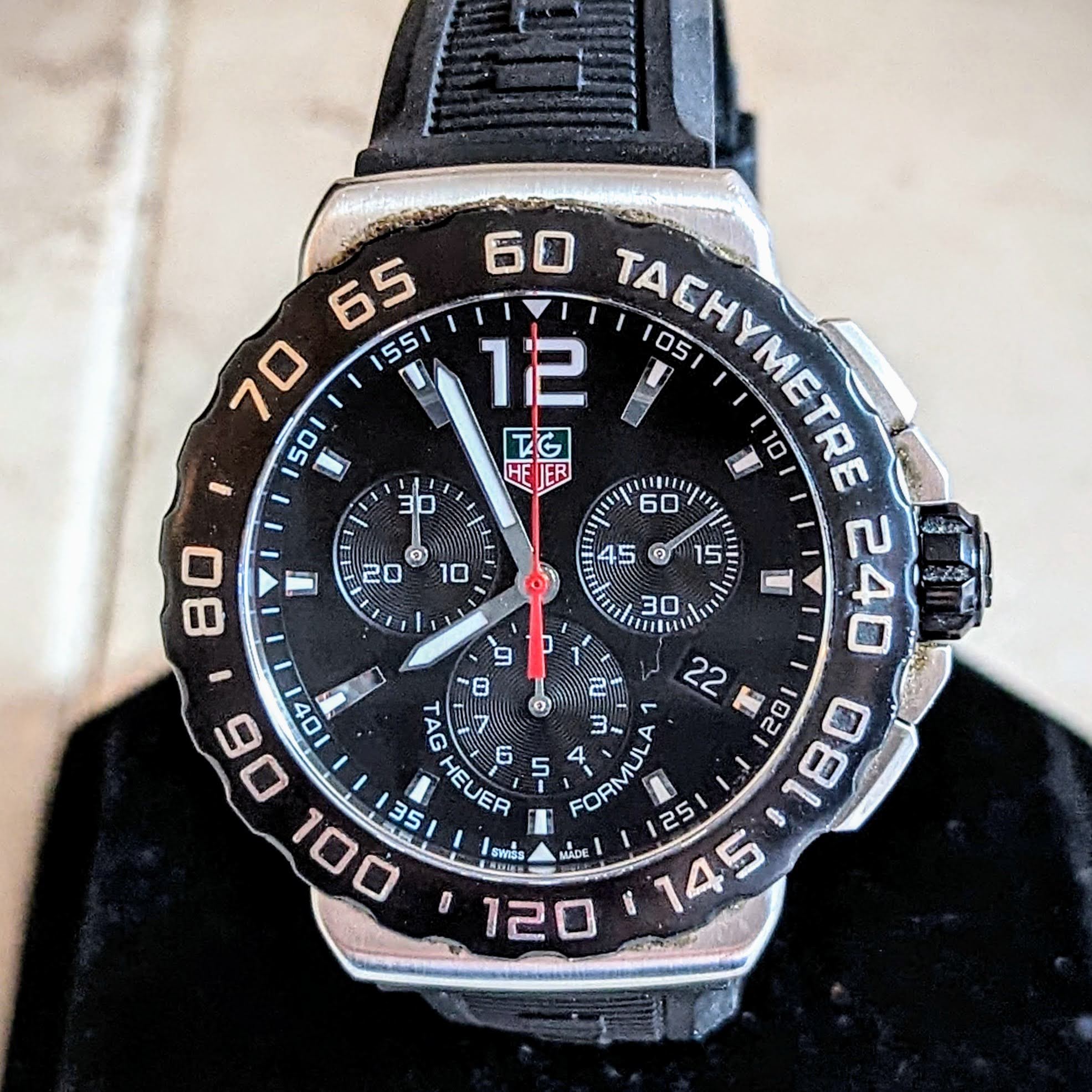 TAG HEUER Formula 1 Chronograph Watch Swiss Quartz Wristwatch