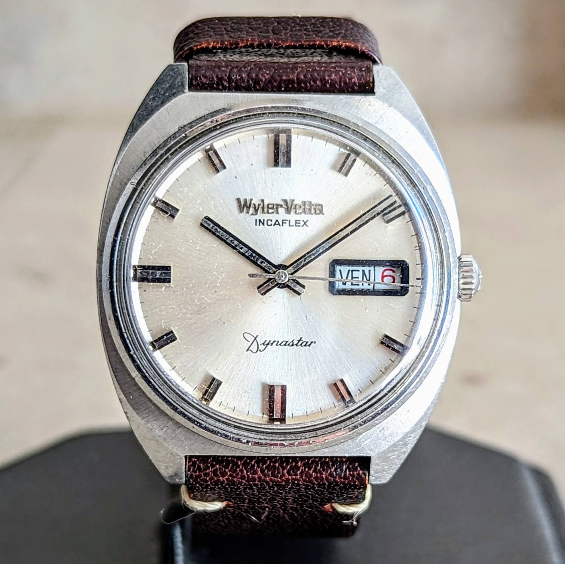 Wyler-Vetta Automatic Watch Incaflex Dynastar 1960's Wristwatch “The C ...