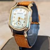 1939 GRUEN Driver’s Ristside “The Varsity” Wristwatch Curved Watch