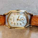 1939 GRUEN Driver’s Ristside “The Varsity” Wristwatch Curved Watch