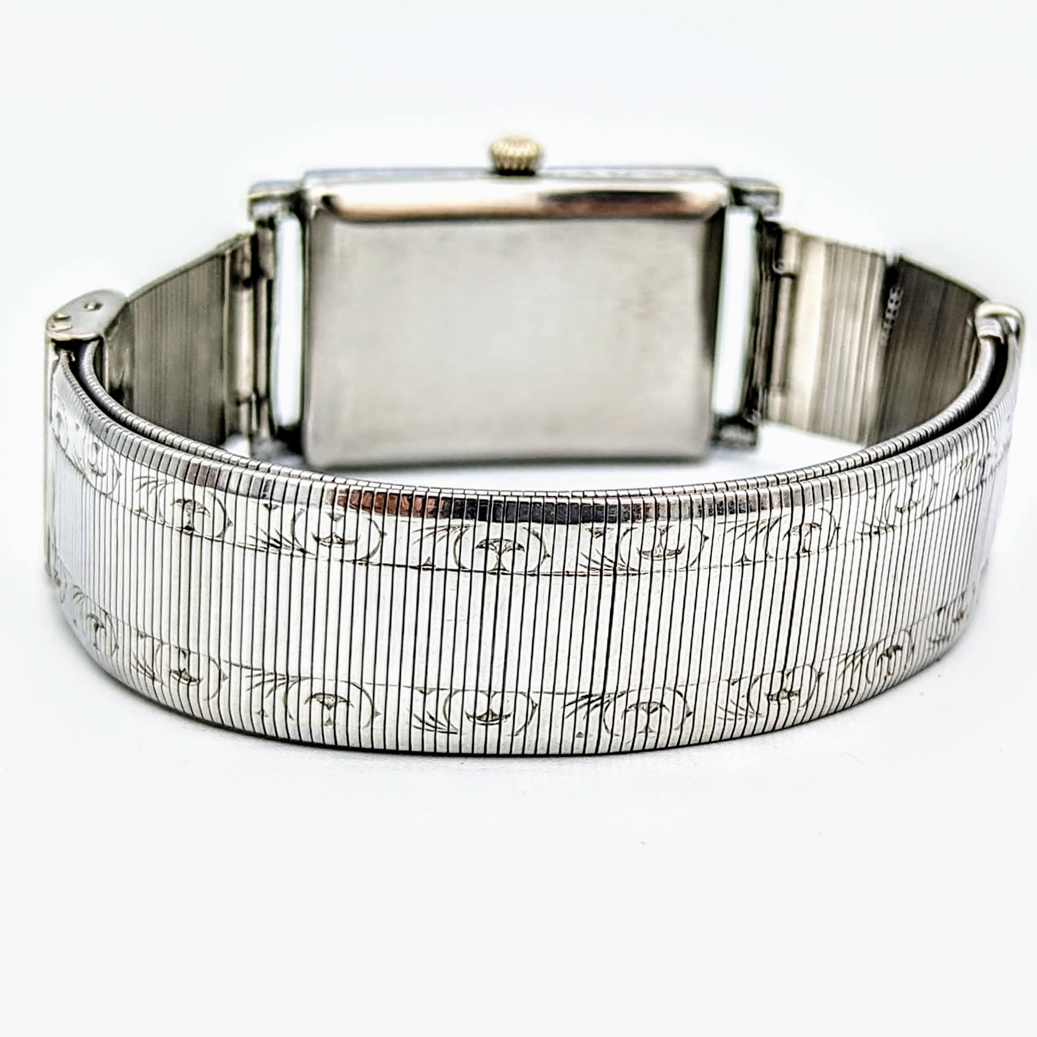 Berg Bruchsicher Wristwatch Late 1930s to Mid 1940s Stainless Steel Watch