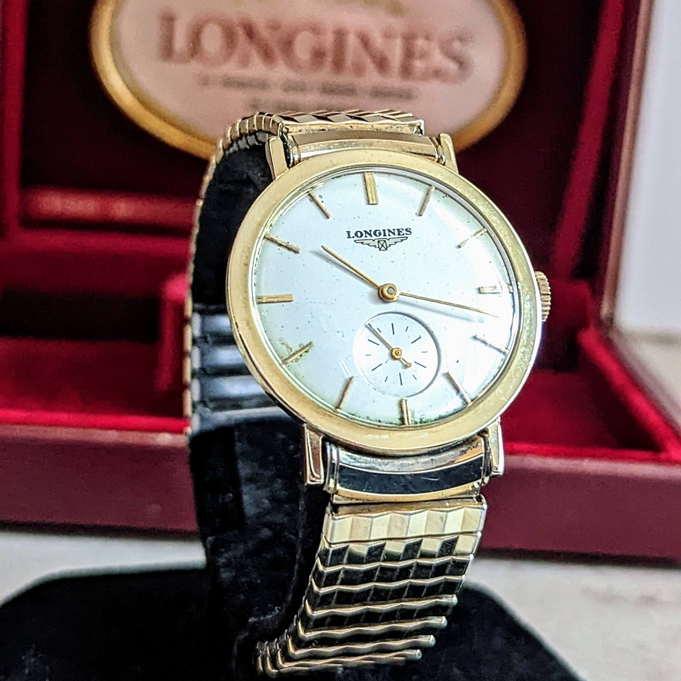 LONGINES Watch Cal 22L 17 Jewels 14K GOLD Vintage Swiss Wristwatch