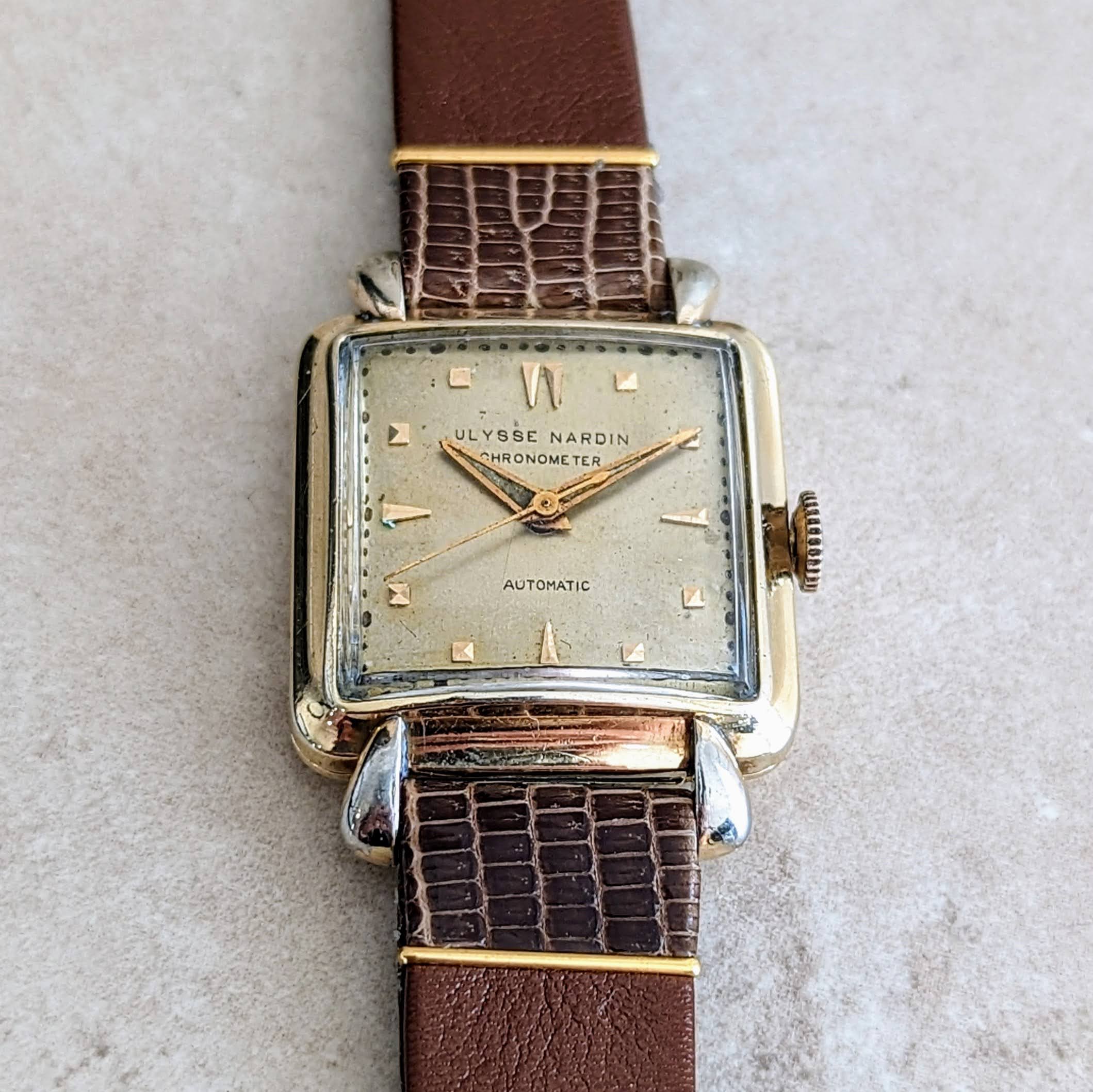 ULYSSE NARDIN Chronometer Automatic Watch Swiss Vintage Wristwatch