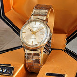 BULOVA 1968 President “B” Watch Date Indicator 10K GF Wristwatch - In BOX!