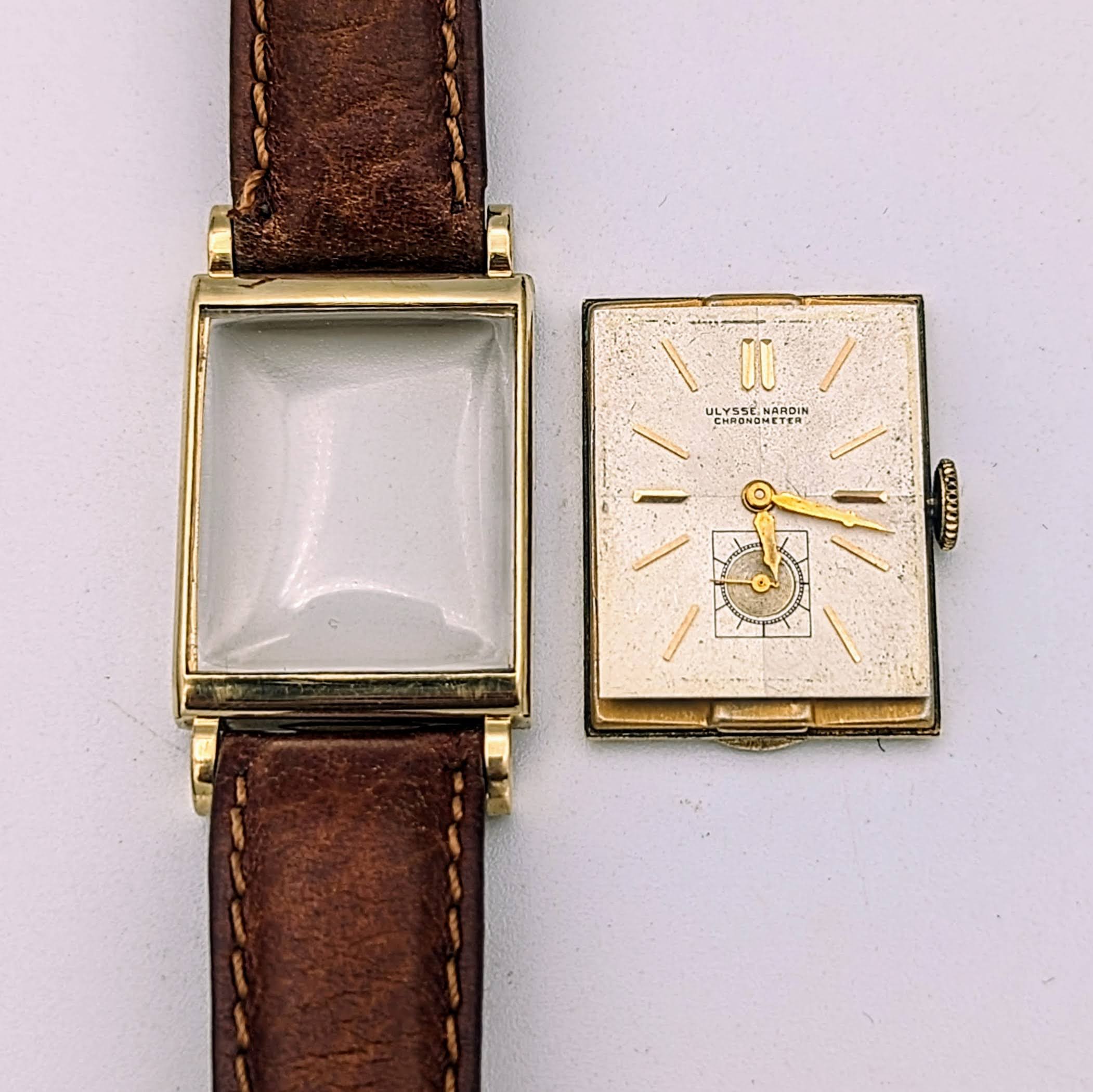 1940's ULYSSE NARDIN Chronometer Watch 17 Jewels Swiss Wristwatch