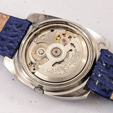 SEIKO Automatic Watch Day/Date Indicator Blue Dial Wristwatch