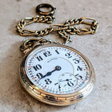 1918 Illinois Bunn Special Pocket Watch Railroad Grade Model 9 Size 16s 21J 6 ADJs