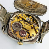 Vintage BREVET Wristwatch Guilloche 24 Hour Dial Sub Second Vintage Bracelet Watch
