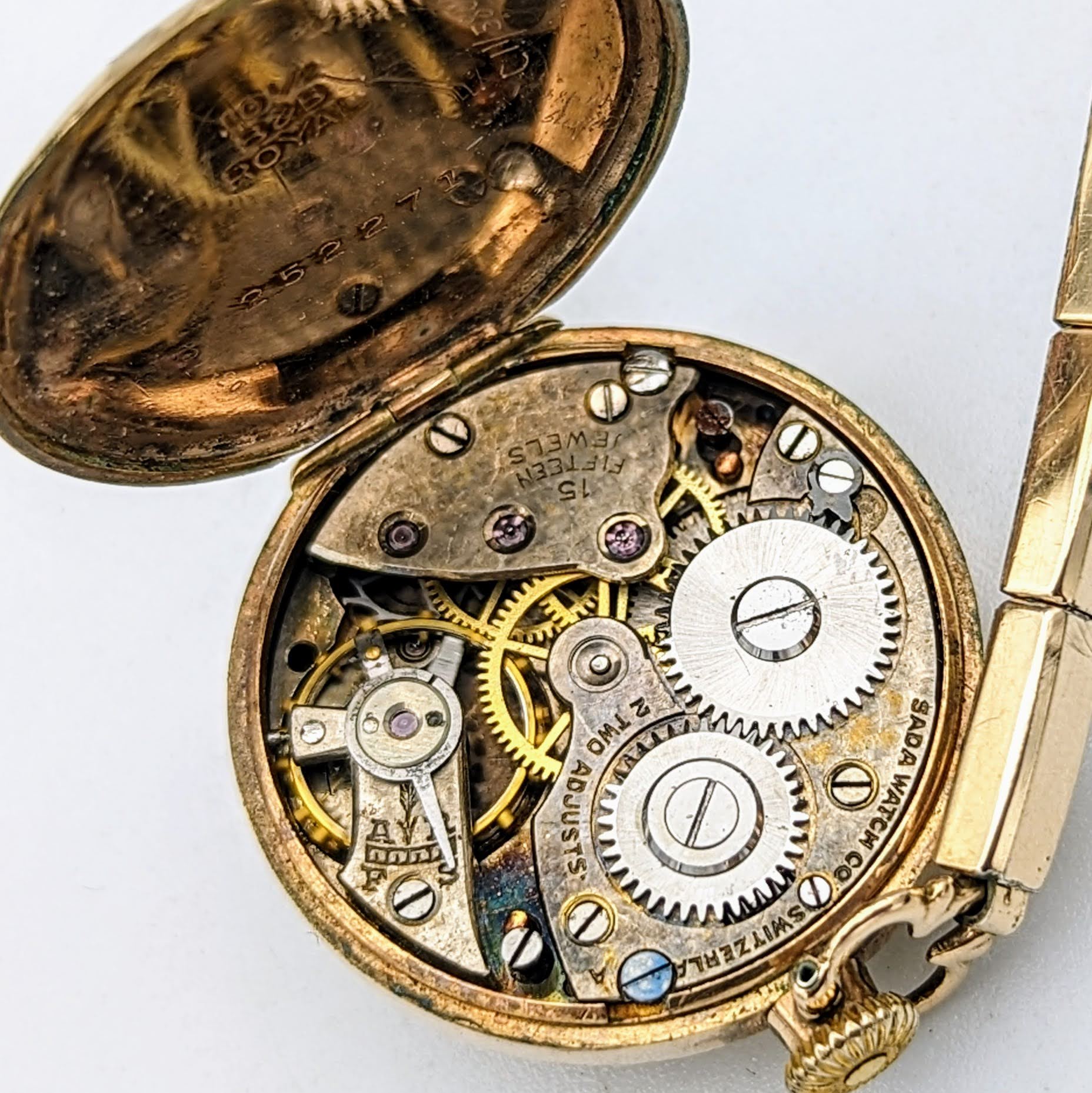1890s PRIDE Transitional Wristwatch Swiss Movement 15 Jewels 2 Adjustments 12K GF