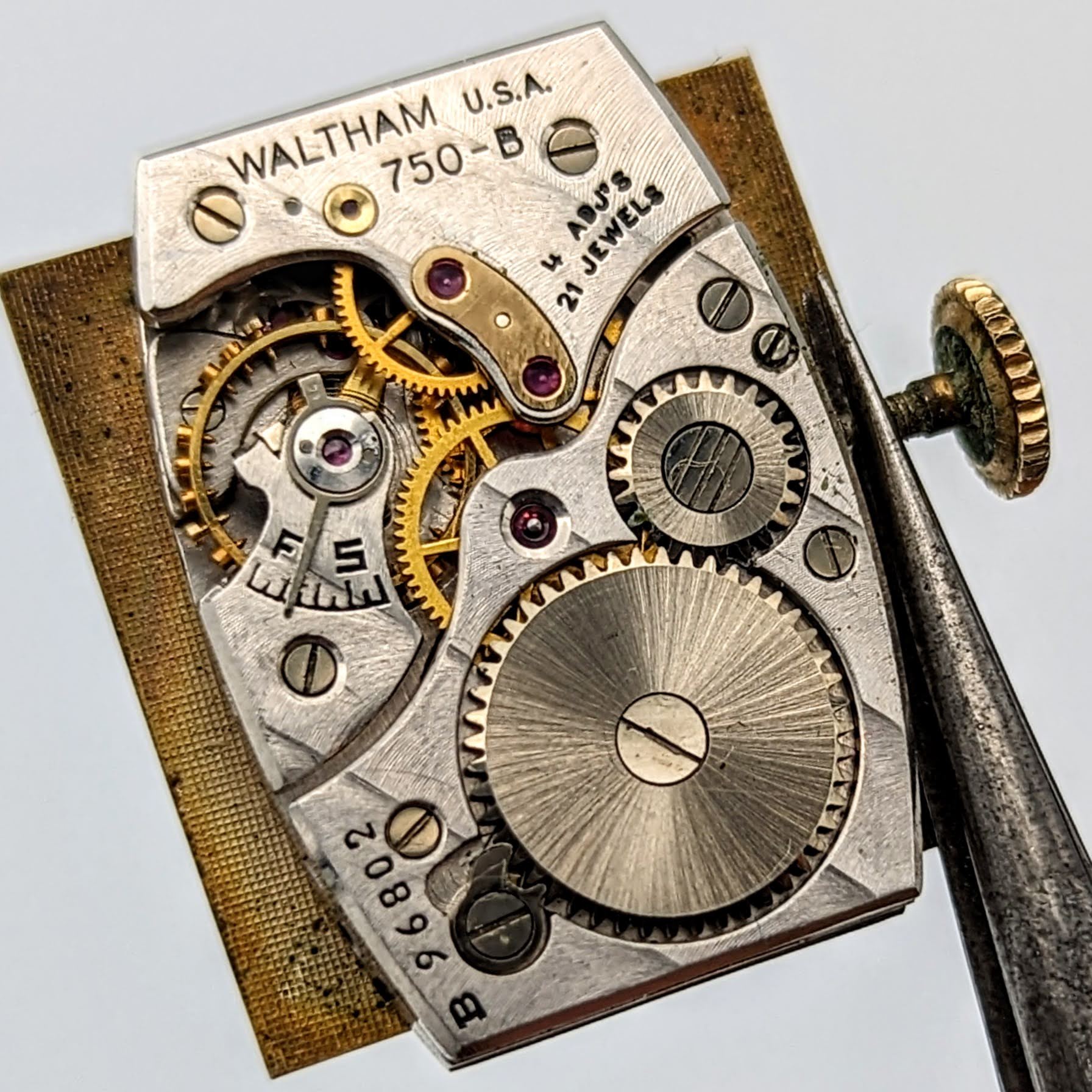 Waltham premier pocket deals watch 21 jewels