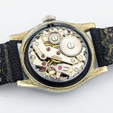 Vintage LATHAM Military Watch 17 Jewels 31mm Swiss Made Wristwatch