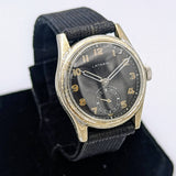 Vintage LATHAM Military Watch 17 Jewels 31mm Swiss Made Wristwatch