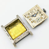 GALMOR Art Deco Wristwatch Swiss Made Movement 2 ADJs 6 Jewels