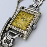 GALMOR Art Deco Wristwatch Swiss Made Movement 2 ADJs 6 Jewels