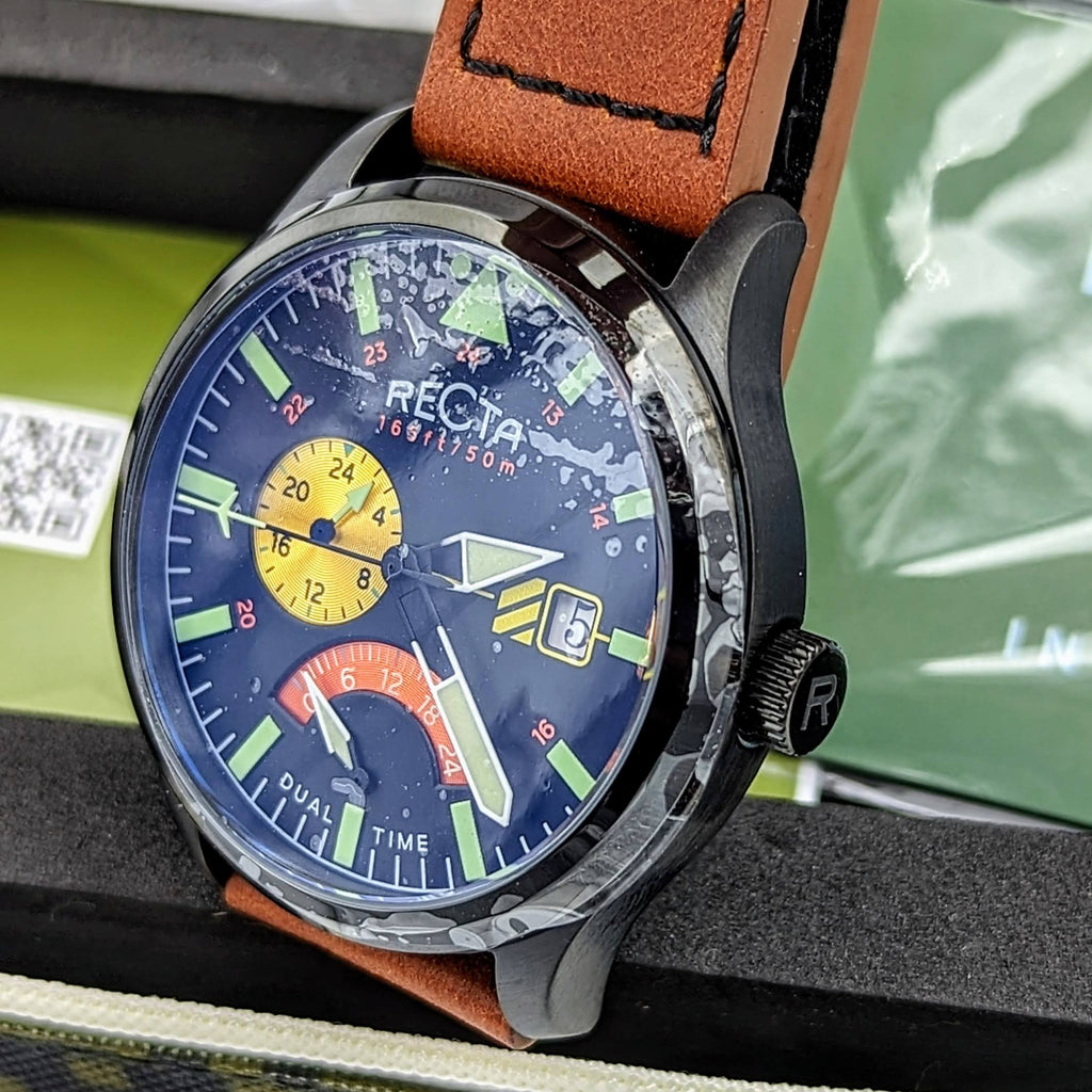 Brand-New! RECTA Veymont Multi-Function Watch With Dual Time Wristwatc ...