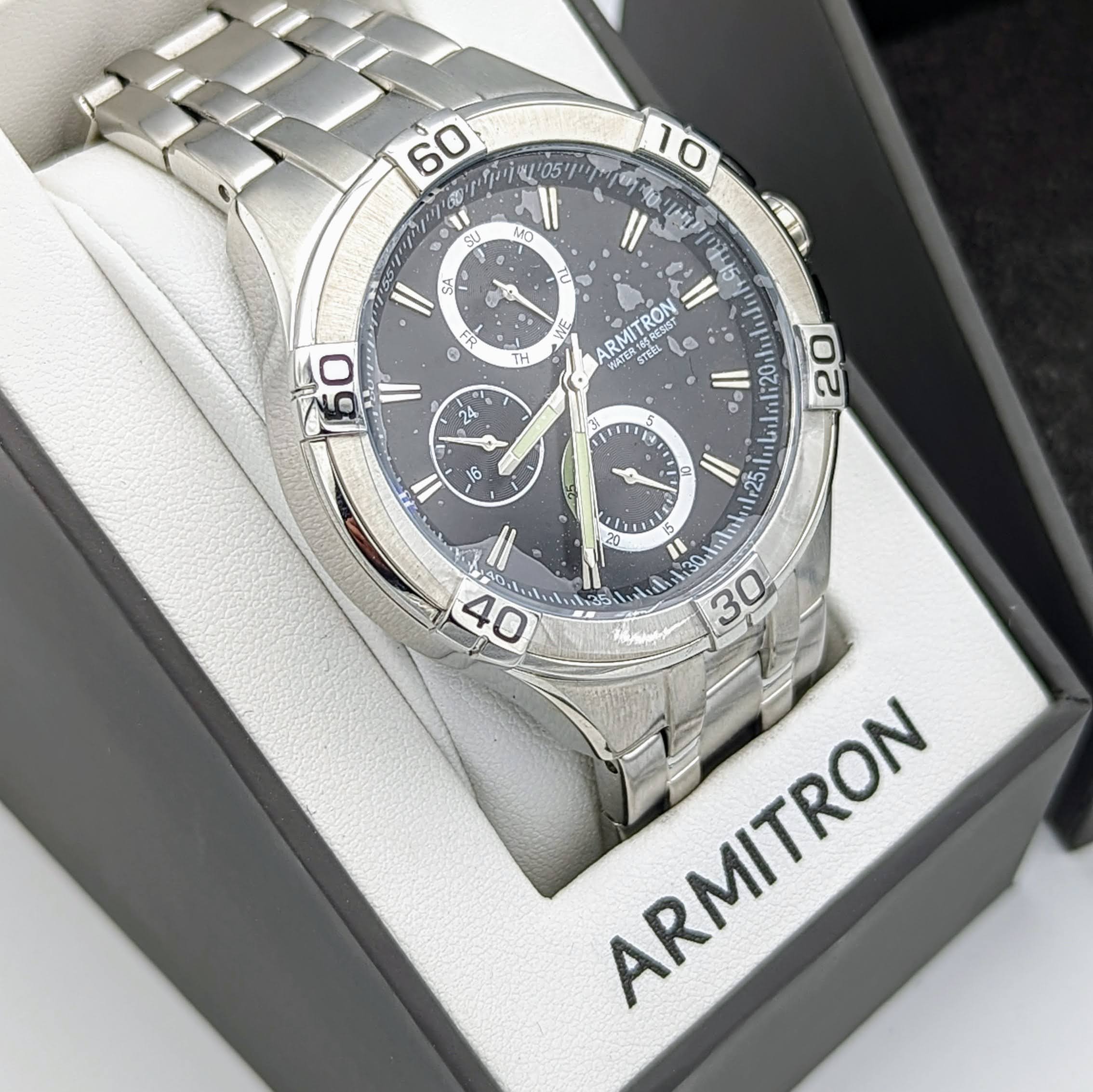 Armitron water 165 sales resist steel watch instructions