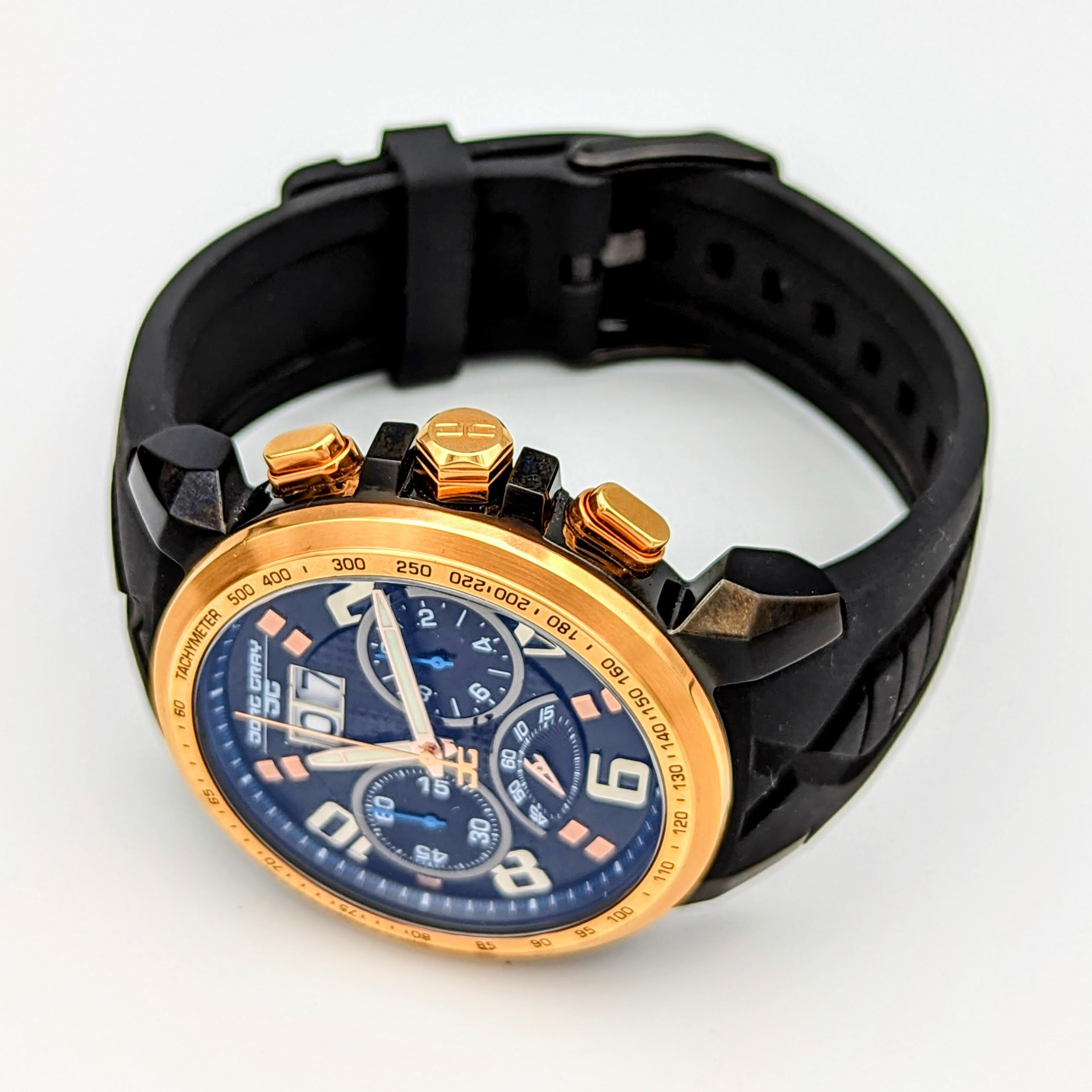 JORG GRAY Chronograph Watch JG5600 Series Two-Tone S.S. Case 47.5mm Wristwatch