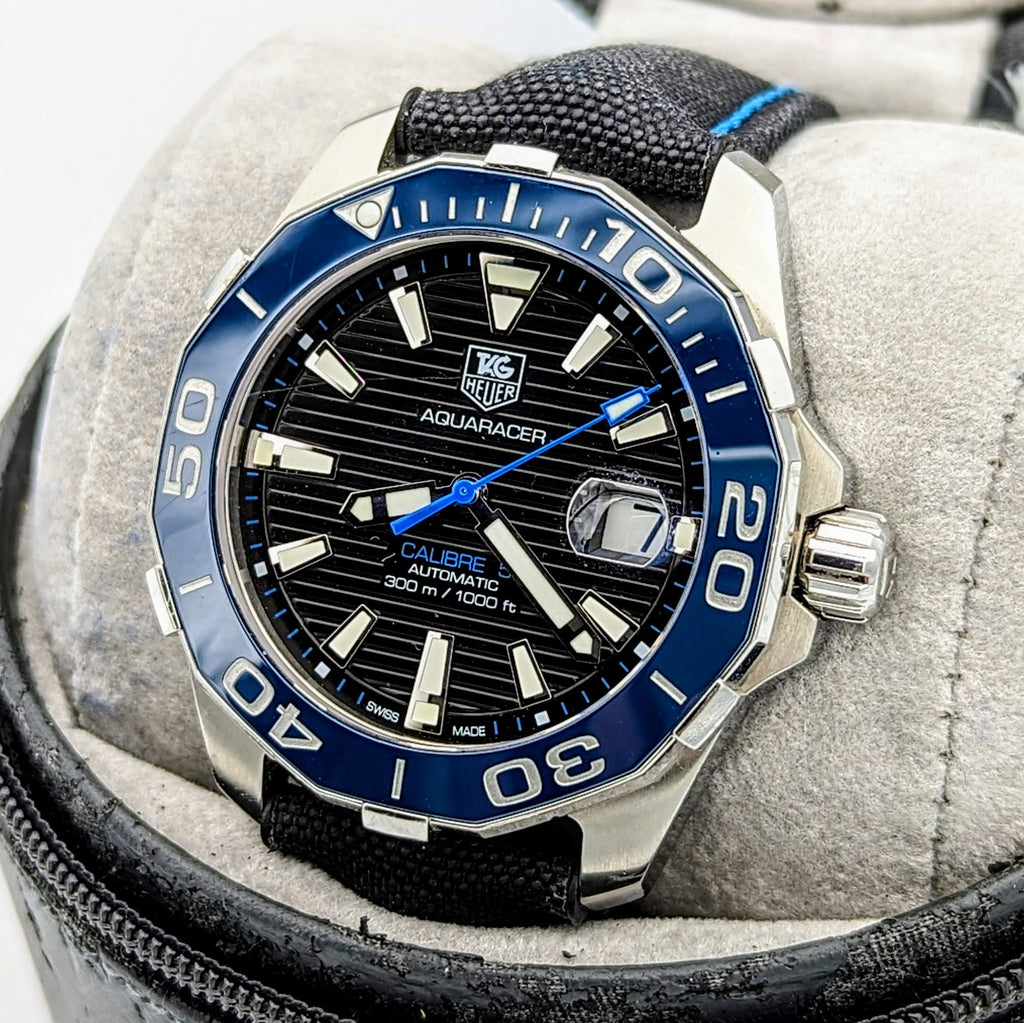 TAG HEUER Aquaracer Wristwatch Cal 5 Automatic Dive Rotating Bezel Wat ...