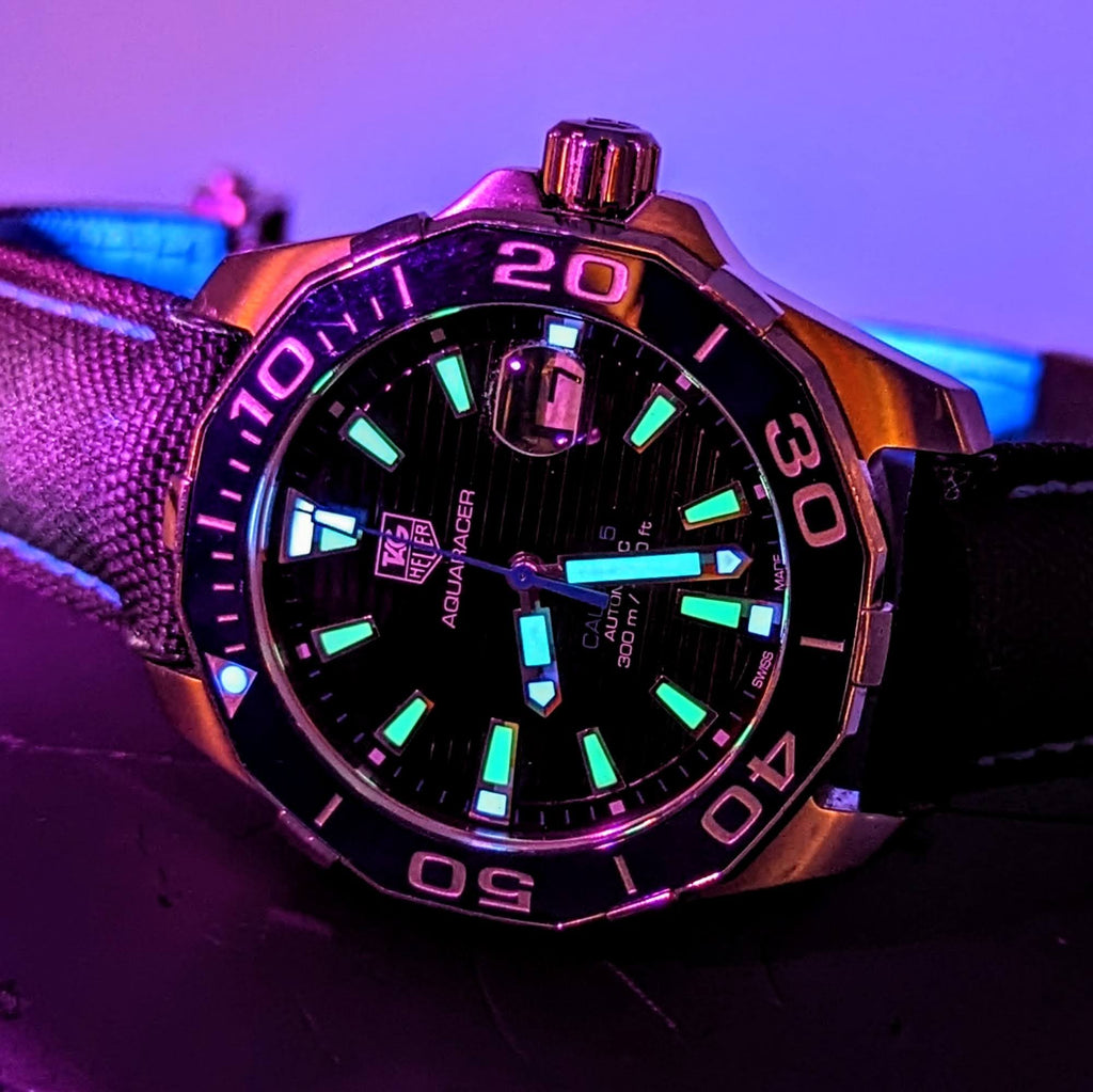 TAG HEUER Aquaracer Wristwatch Cal 5 Automatic Dive Rotating Bezel Wat ...