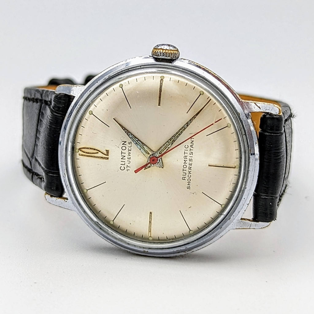 CLINTON Automatic Watch 17 Jewels Germany Made Vintage Wristwatch ...