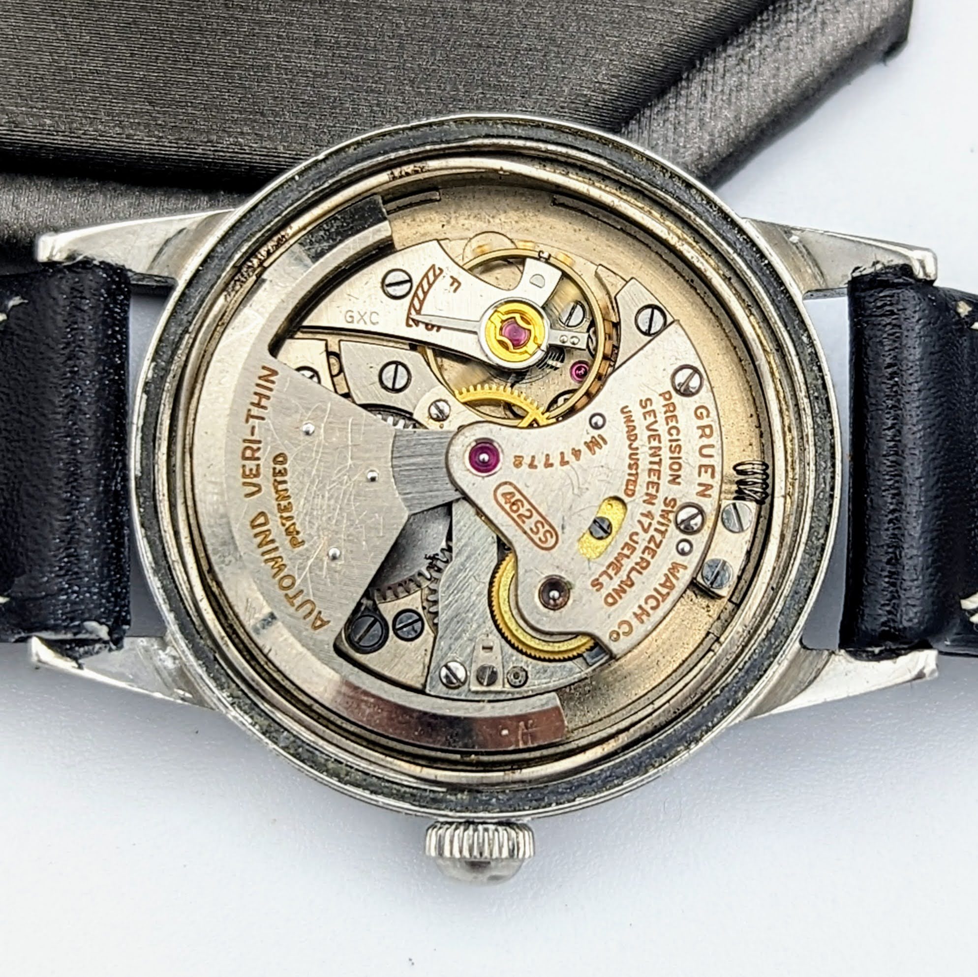 1954 GRUEN Precision Autowind Wristwatch Bumper Swiss Caliber 462ss 17J Watch