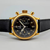 TUTIMA Flieger Chronograph 1941 Wristwatch 18K Yellow GOLD Pilot's Watch Ref. 753-01