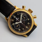 TUTIMA Flieger Chronograph 1941 Wristwatch 18K Yellow GOLD Pilot's Watch Ref. 753-01