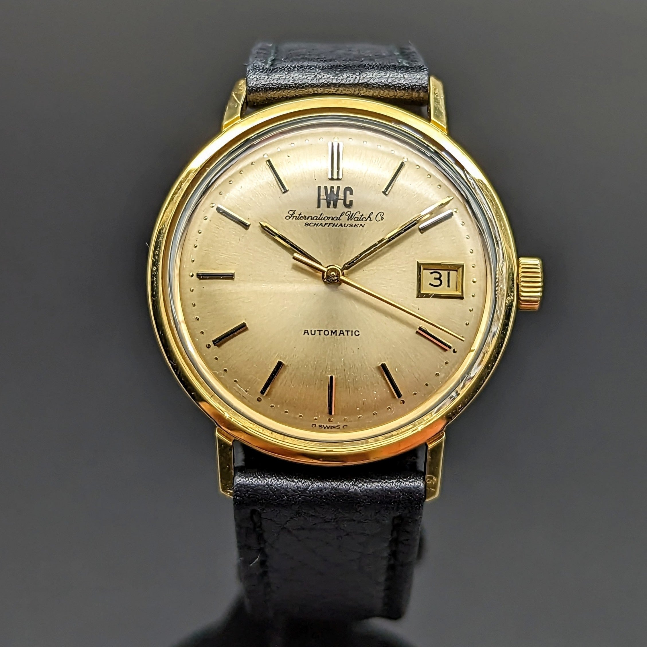 1973 International Watch Company Reference 1818 Cal 8541B 25J 18K Solid Gold