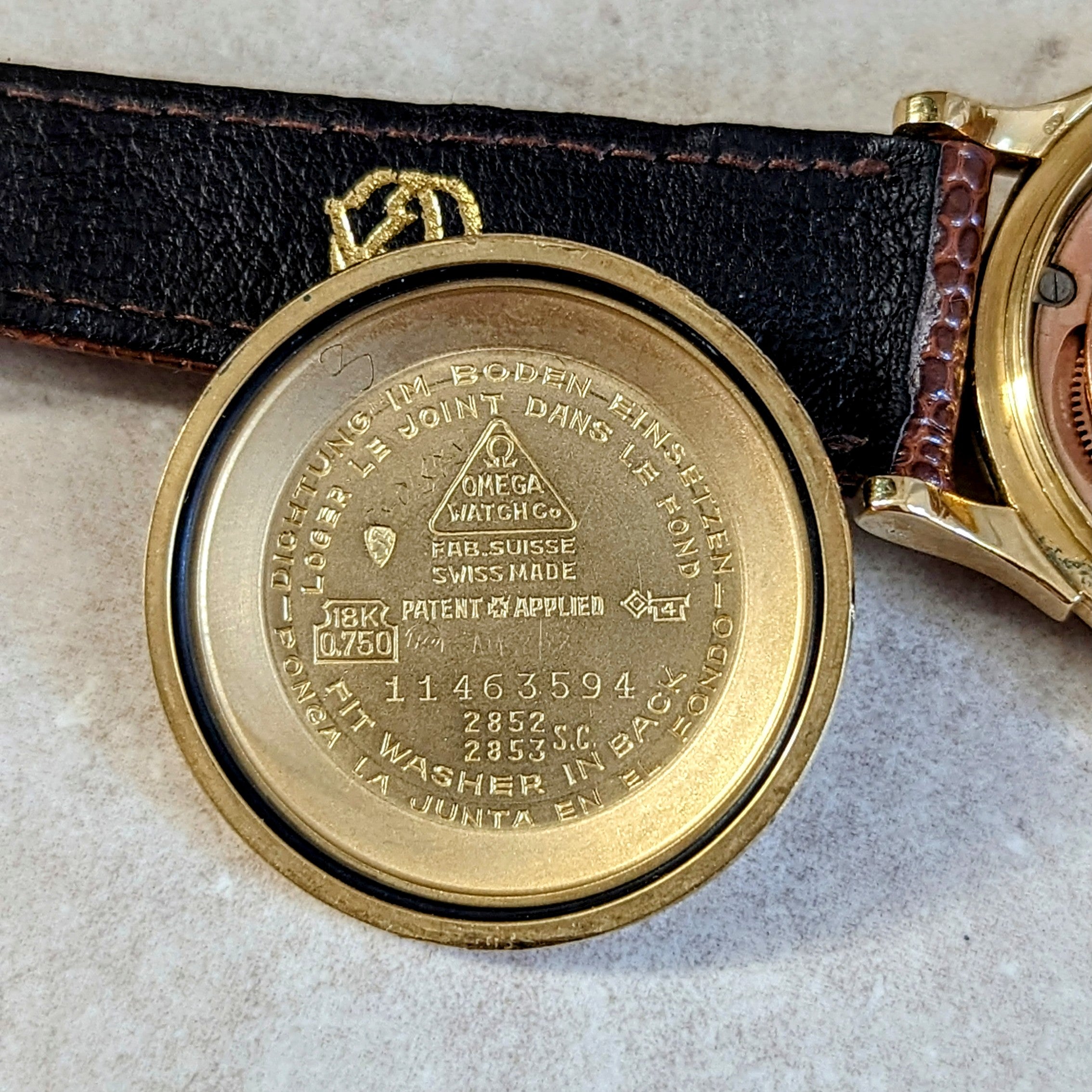 Vintage mens omega constellation watch 18k gold 0.750 on sale