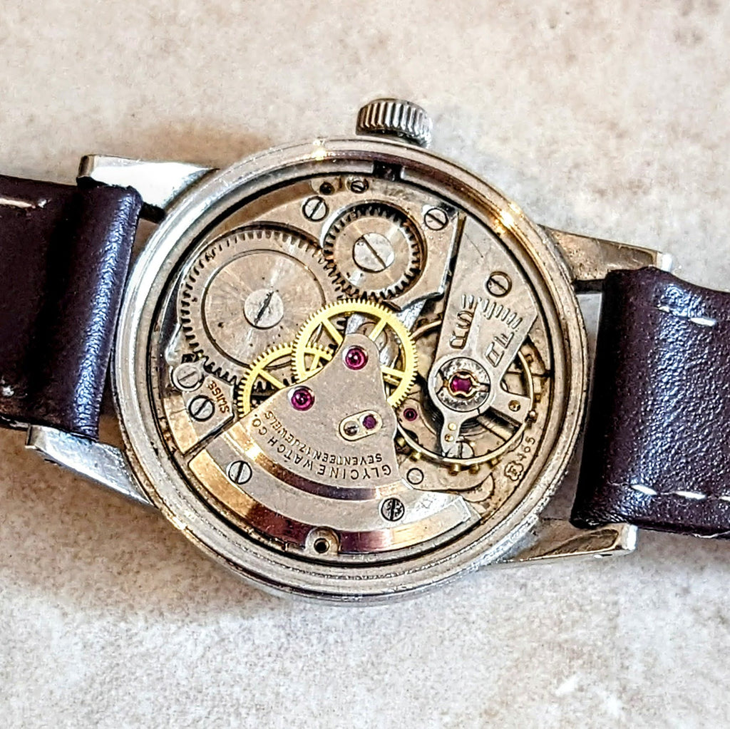 Doctors Stylewatch Vintage GLYCINE Doctors Watch Style 17 Jewels FELSA 465 Swiss Made Wri ...