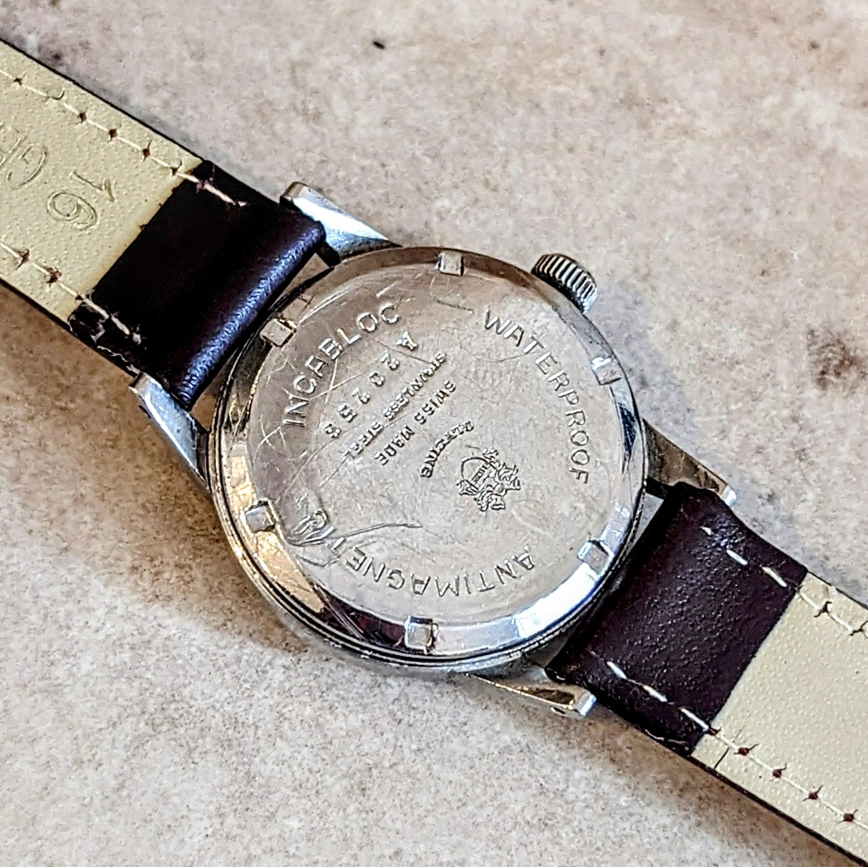 Doctors Stylewatch Vintage GLYCINE Doctors Watch Style 17 Jewels FELSA 465 Swiss Made Wri ...