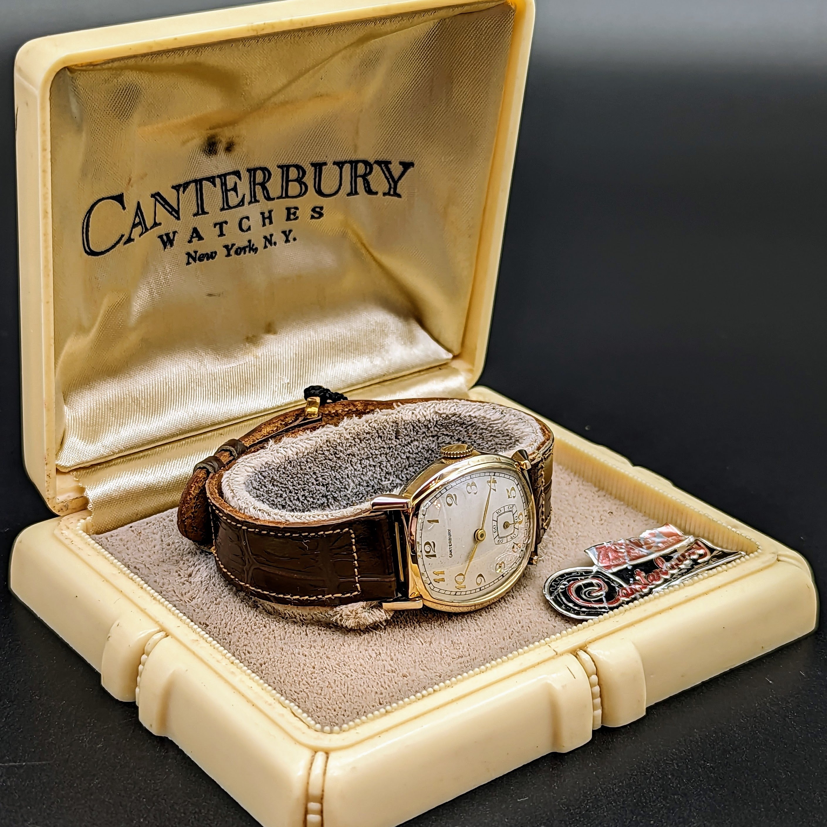 CANTERBURY Wristwatch Swiss Movement by Clifford Watch Co. -IN BOX!
