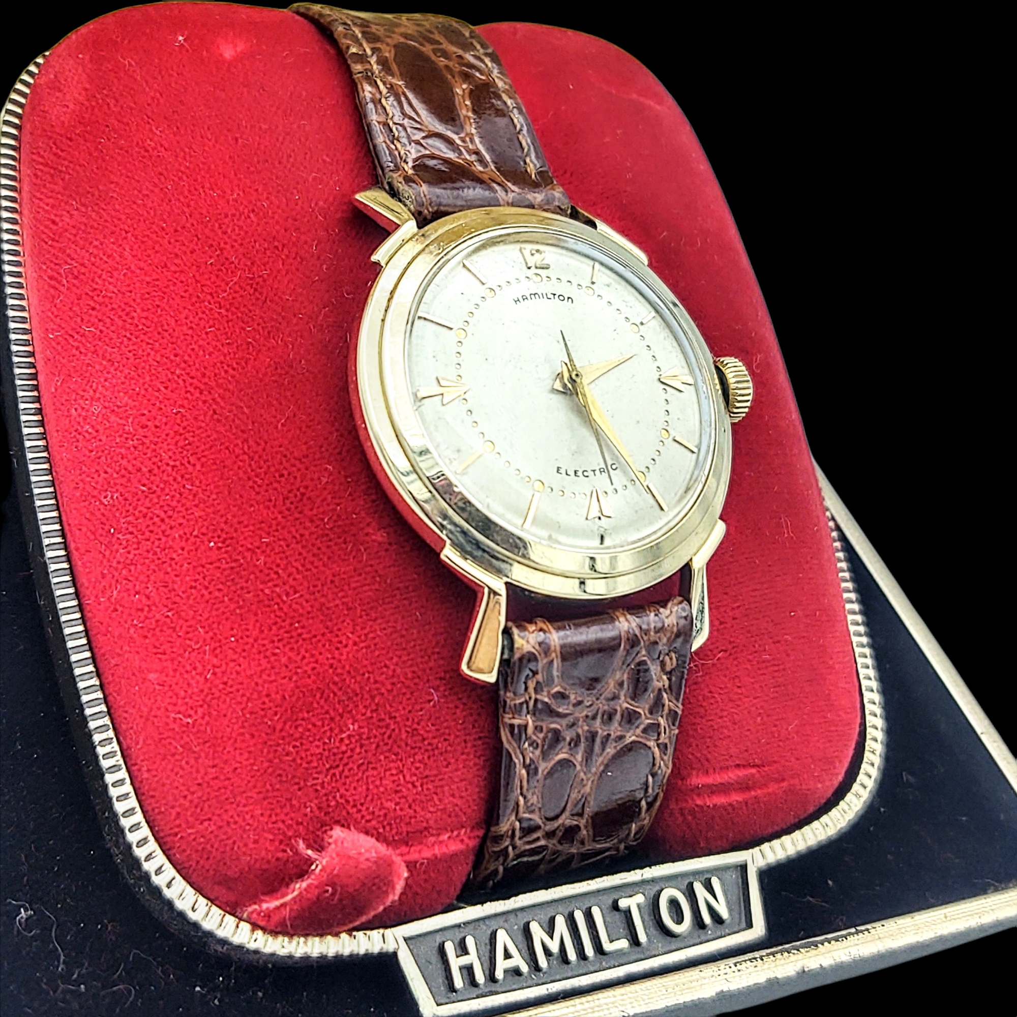 HAMILTON Electric 505 "Van Horn" Watch 14K GOLD