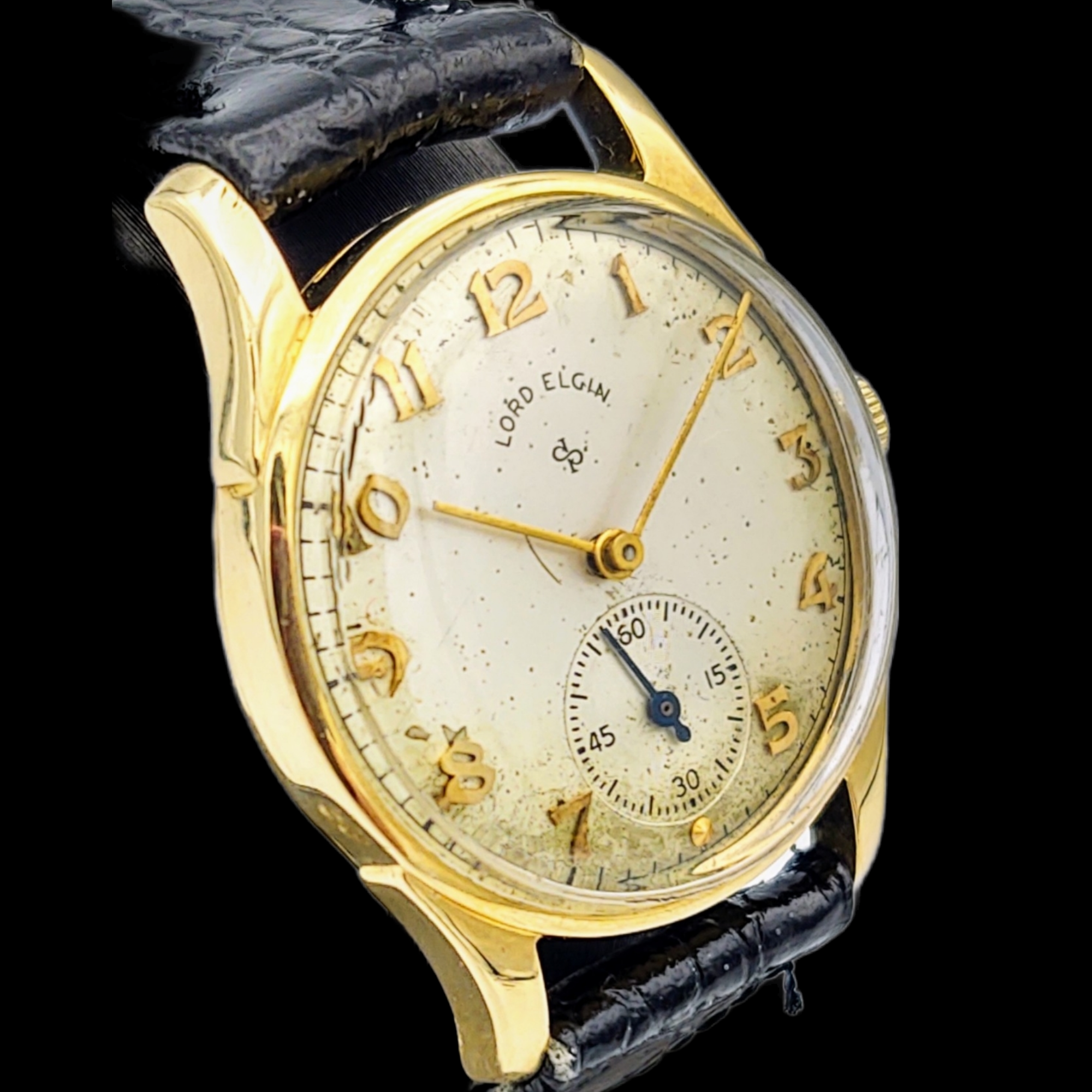 LORD ELGIN 14K Solid Gold Watch Grade 555 U.S.A. Made
