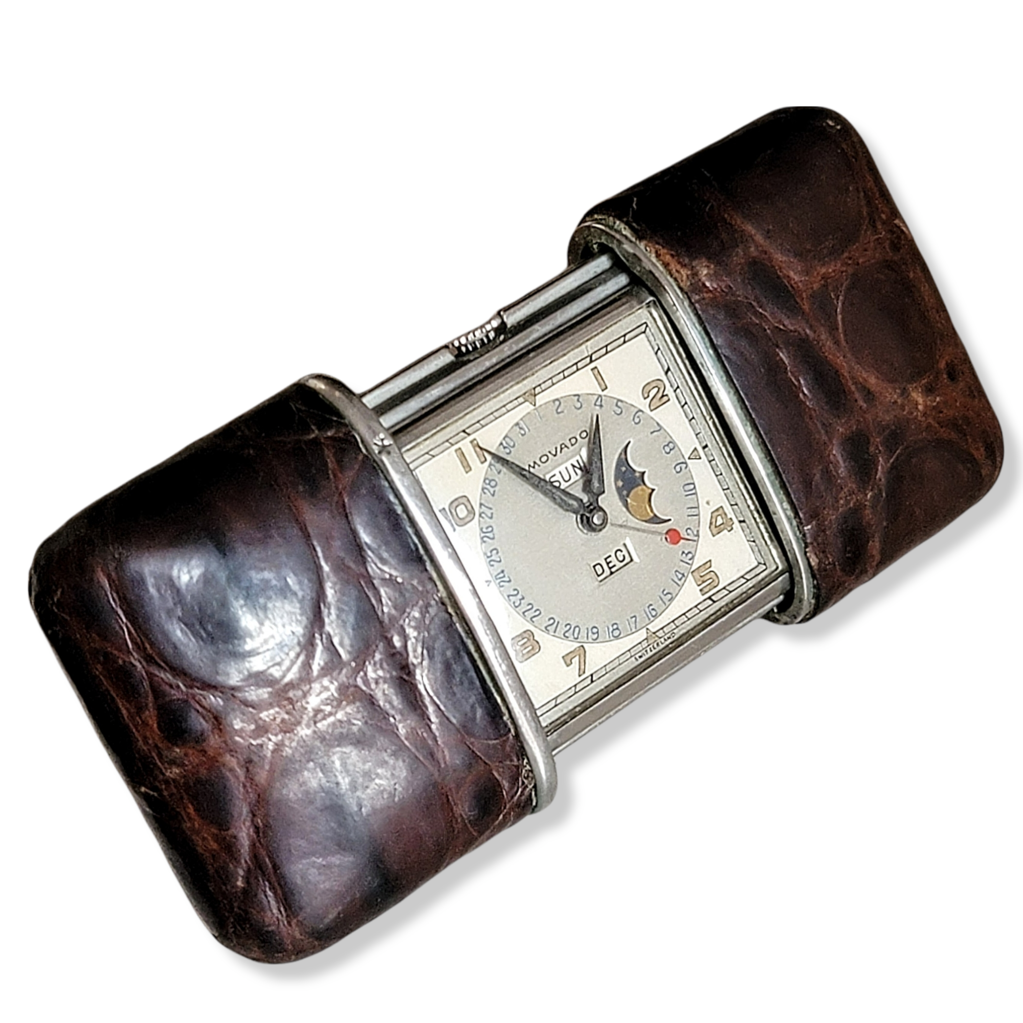 1940's Movado Ermeto Calendarmeto Triple Calendar Moonphase Watch