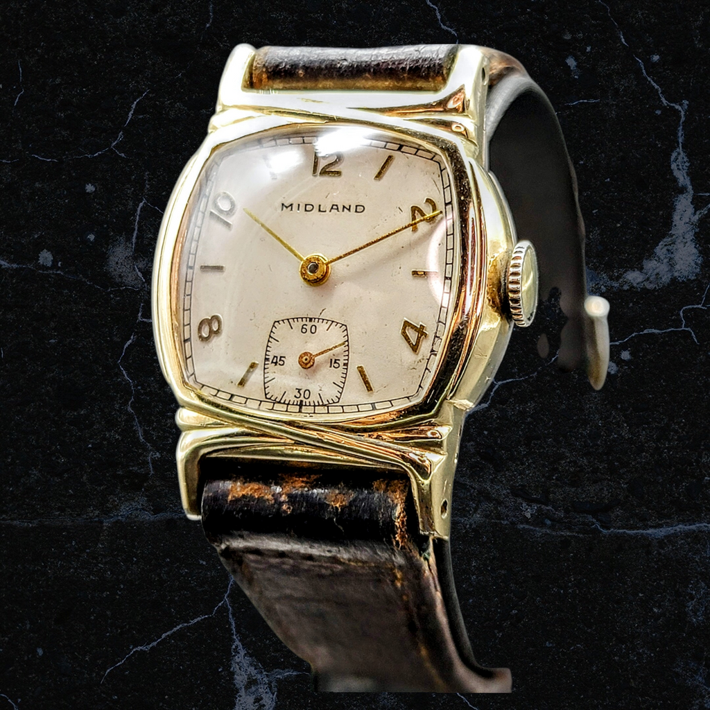 1940's Midland (Delma/Certina) Watch with STRIKING case SECOND HAND