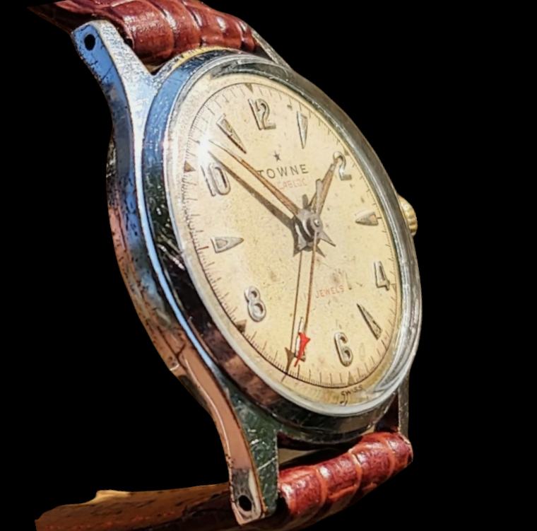 1950's TOWNE Watch 17 Jewels Incabloc AS 1187 / 94